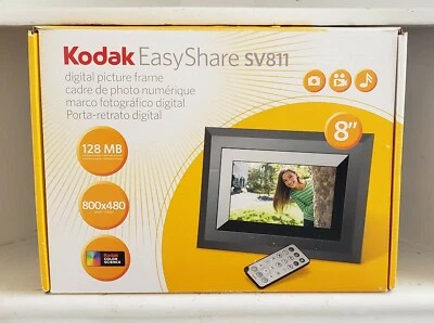 Kodak EasyShare SV811 Digital Picture Photo Frame 8 Inch 128 MB 800x480 Remote - Image 1 of 4