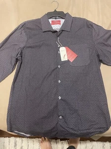 BRUNO Milano ModernFit Men's Button Up Long Sleeve Shirt-Large Designer Series - Picture 1 of 9