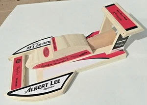 Wooden Hydroplane Boat Promotional Item Multiple Sponsor Names Samsung Bosch GE  - Picture 1 of 7