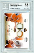 2010 UPPER DECK MLS DUAL MATERIALS PREMIUM LUIS LANDIN BRIAN CHING /15   BGS 8.5