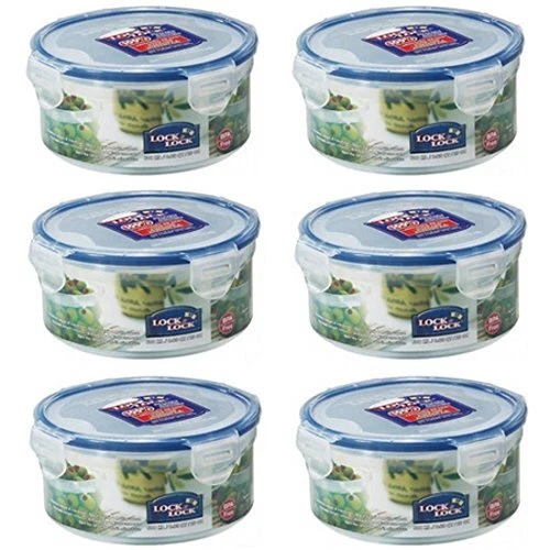 6 x 600 ml Lock Lock-Contenitore in plastica per alimenti, HPL933 (V3i) - Immagine 1 di 1