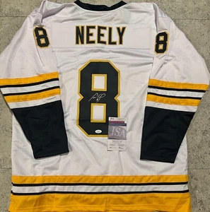 Maglia Cam Neely Boston Bruins autografata firmata stile bianco XL coa JSA - Foto 1 di 3