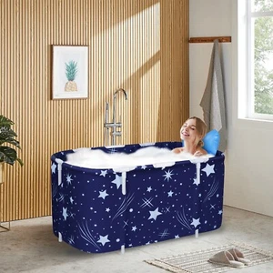 Faltbar Badewanne für Erwachsene Kinder Badewanne Wasserwanne 125 cm Praktisch - Bild 1 von 14