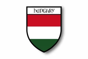 Stickers decal souvenir vinyl car shield city flag world crest hungary - Foto 1 di 1