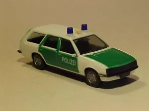 2 INCH 1982 Opel Rekord Caravan German Police Herpa 1/87 H0 Plastic Mint Loose - Picture 1 of 5