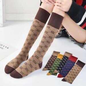 New Cotton G G Socks Design One Size Fits 100% Colorful Long Socks For Woman New