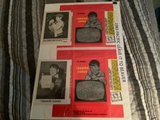 2 Pacific Wax Pack Trading Card Wrappers Leave It To Beaver 1983 and 2 cards