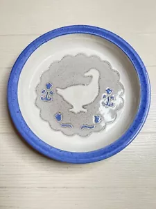 Piatto torta ceramica città argilla vintage 1986 tulipani d'oca - Foto 1 di 2