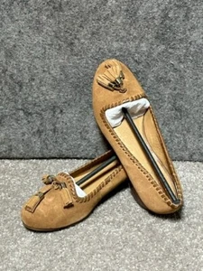 Jack Rogers Grace 1716FF0002 Womens Moccasin Shoes Size 5.5M Suede Brown - Picture 1 of 12
