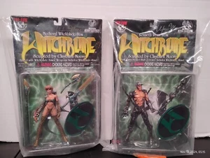 Medieval Witchblade & Kenneth Irons Figures Signed By Clayburn Moore LE# COA MOC - Picture 1 of 11