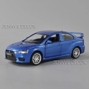 1:41 Diecast Model Mitsubishi Lancer Evolution Pull Back Toy Car Collection - Picture 1 of 15