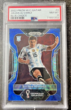 2022 Panini Prizm WC Qatar Julian Alvarez Rookie /135 Blue Choice RC ARGENTINA