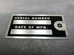 Individuell GRAVUR Maschine Motor Motor Daten Typenschild Schild - Bild 1 von 1