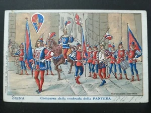 Cartolina Siena Comparsa della Contrada della Pantera Animata IG6 - Picture 1 of 1