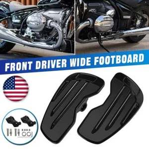 Fit For BMW R18 / R18 Classic / R18 100 Years Front Rider Floorboards Black Pair - Picture 1 of 15