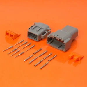 Deutsch DTM Series 8 Pin Way Connector Kit Male & Female DTM04-08PA & DTM06-08SA - Picture 1 of 9
