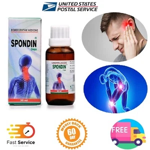 Dr. Bhargava Spondin Drops (30ml) Cervical Spondolysis, Pain and Stiffness Neck - Picture 1 of 2