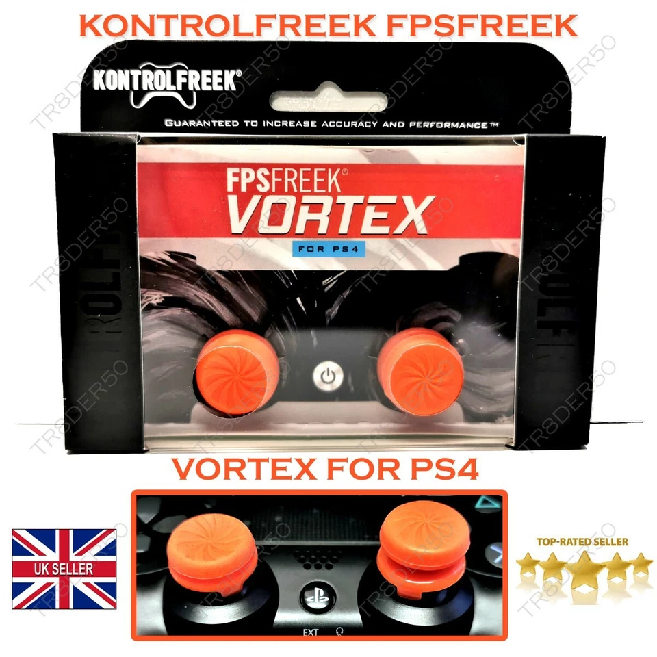 KontrolFreek FPS-Freek Vortex Performance Thumb-sticks for PS 4. NEW. UK SELLER - Image 1 of 4