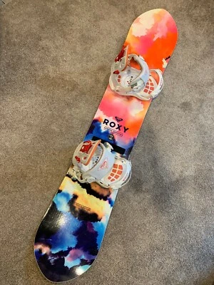 Hermoso Batido Roxy Banana 143cm Mujer Snowboard Fijaciones Roxy, Burton Foto 1 de 4
