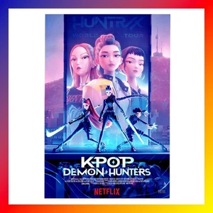 KPOP DEMON HUNTERS Official POSTER Authentic NETFLIX Original HUNTR/X Sony NEU - Bild 1 von 1