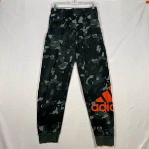 Adidas Womens Large 14 Camouflage Jogger Sweatpants Orange Logo - Picture 1 of 13