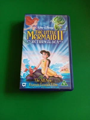 The Little Mermaid 2 Return To The Sea VHS Walt Disney Video TESTED - Image 1 of 3