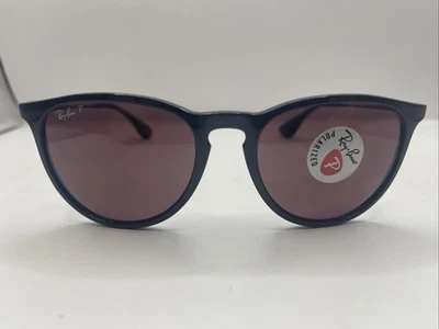 Очки солнцезащитные Ray Ban RB4171 601/5Q Erika поляризованные полированные черные/фиолетовые 54-18-145 - Изображение 1 из 4