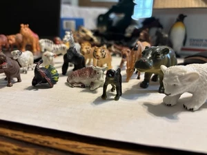 Lote de 15 figuras de animales al azar juguetes de PVC de plástico - Imagen 1 de 7