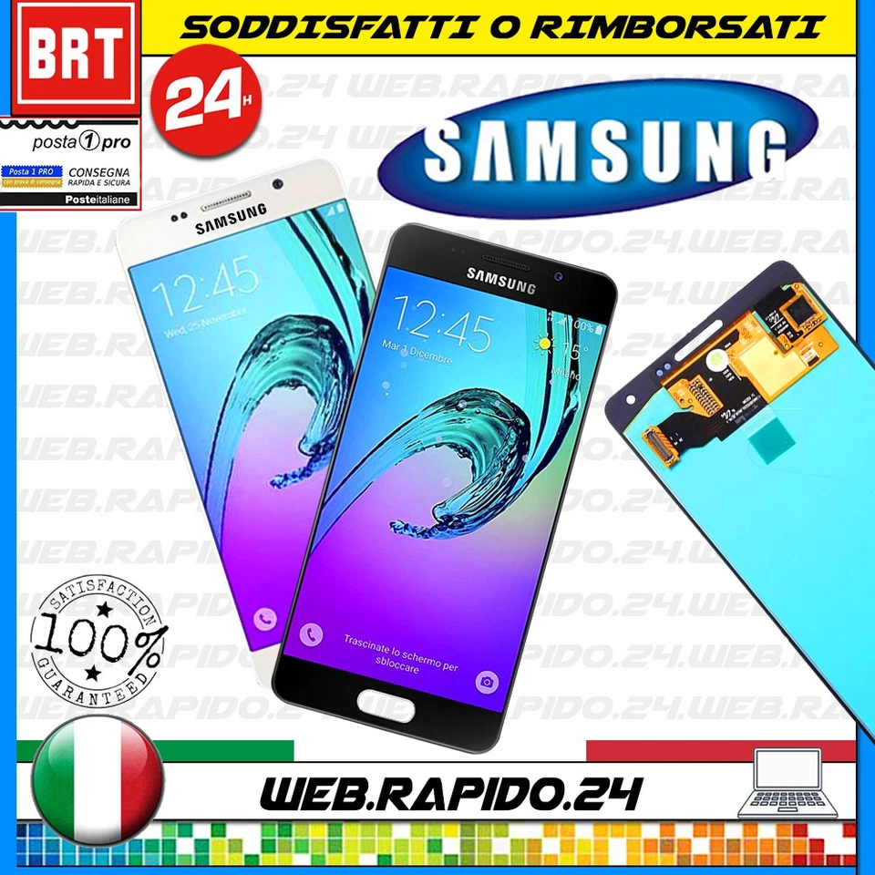 DISPLAY LCD+TOUCH SCREEN X SAMSUNG GALAXY A5 2016 SM-A510F 510DS VETRO SCHERMO  - Immagine 1 di 1