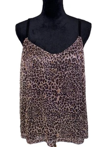 Torrid Größe 1 Sophie Gepard Leopard Träger Tank Bluse Damen Plus NEU Neu mit Etikett - Bild 1 von 7
