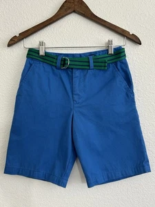 POLO RALPH LAUREN SZ 12 Jewel Blue Chino Shorts BELTED 100% COTTON - Picture 1 of 8
