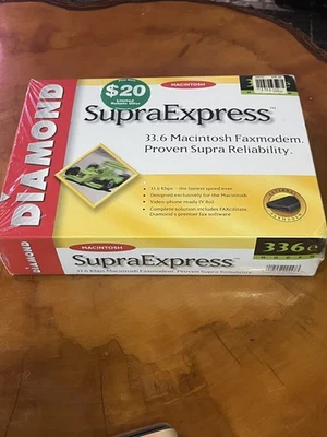 Módem de fax externo Supra Express 336K 33,6 NUEVO SELLADO Foto 1 de 4