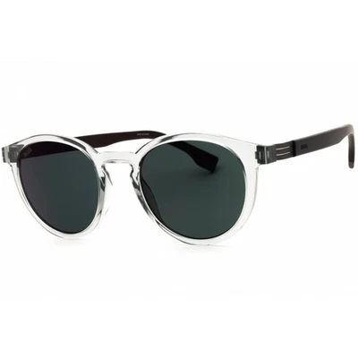 Gafas de sol para hombre Hugo Boss transparentes gris plástico redondo BOSS 1575/S 07QY MT Foto 1 de 2