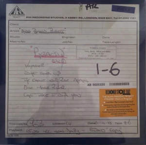 The Alan Parsons Project – Pyramid “Work In Progress” Record Store Day RSD 2024 - Bild 1 von 4