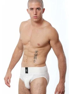 GBGB (GB2) BROCK JOCK INTIMO UOMO in PICCOLO 28-30" BIANCO - Foto 1 di 1