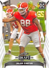 2023 Leaf Draft Football Trading Cards (Base or Autographs) Pick From List 1-H
