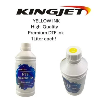 YELLOW INK (1L of each bottle) ! DTF premium Quality ink for dtf - Image 1 of 3