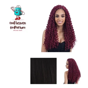 BEACH CURL 18" 6 Pack, 1B Off Black - Freetress Synthetic Crochet Braid - Picture 1 of 4