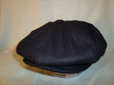 NEWSBOY 2 BAKER BOY CAPS MENS NAVY BLUE 8 PIECE BAKER BOY NEWSBOY AKA CABBY PAPERBOY MESSENGER BOY CAP