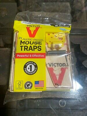 Victor Plastic Pedal Mouse Traps, Powerful & Effective, 2 Traps Included • 4.95£
