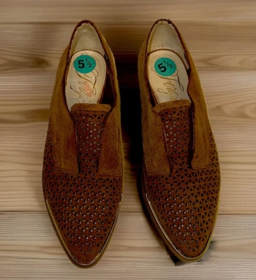 Fergie Calzado Inca Marrón Gamuza Sin Cordones Oxford Mujer Talla 5.5M Informal Otoño Foto 1 de 4