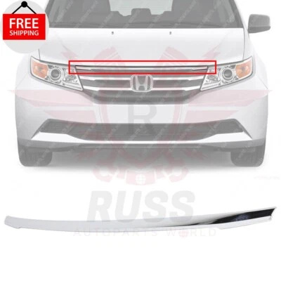 New Front Upper Grille Trim Molding Chrome For 2011-2013 Honda Odyssey HO1217105 Foto 1 de 4