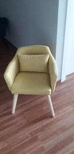 Poltrona di Tessuto (67 x 59 x 77 cm) - Gialla - Foto 1 di 3