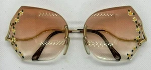 Vintage Luxottica Gold Satin Finish Mount Olympus Randlose Brille - Bild 1 von 3