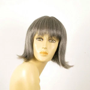 perruque femme 100% cheveux naturel grise ref FRANCOISE 44 - Picture 1 of 9