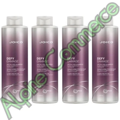 *4-Bottles* Joico Defy Damage Protective Shampoo 33.8 Oz Color Longevity J159891 - Image 1 of 3