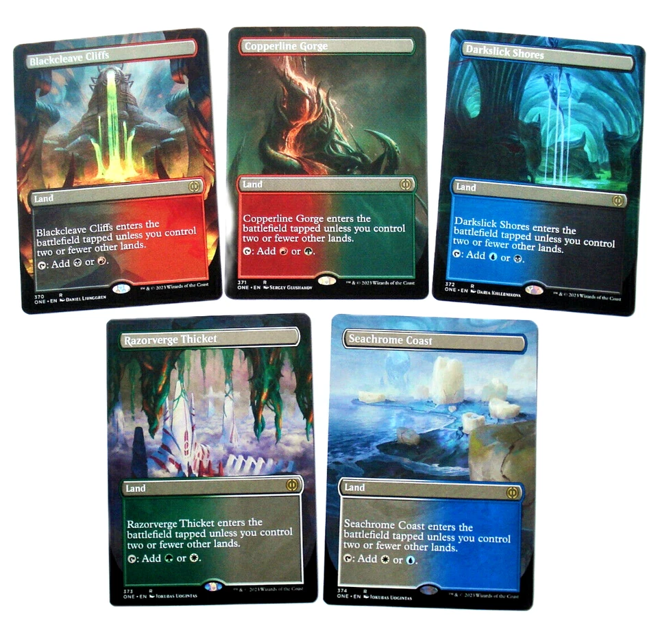 Phyrexian Doppelländer Set Borderless Phyrexia: All Will Be One MTG - Bild 1 von 1