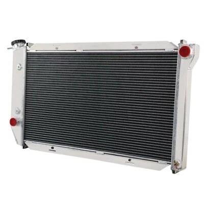4 Rows 62MM Radiator For 72-79 Ford LTD II TORINO MERCURY COUGAR LINCOLN MARK V8 - Image 1 of 4