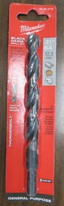MILWAUKEE 48-89-2737 THUNDERBOLT BLACK OXIDE 31/64" GENERAL PURPOSE DRILL BIT - Picture 1 of 1