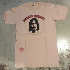 Vintage 1970’s Jackson Browne Concert T Shirt No Nukes LA California T-shirt - Picture 1 of 12